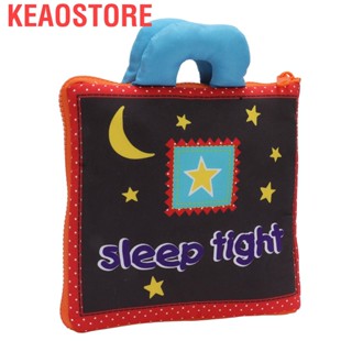 Keaostore Baby Cloth Book Soft Early Learning Toy For Infant Above 3 Months Old