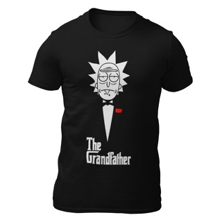 Rick and morty เสื้อยืด Halloween Tshirt Rick And Morty The Godfather Goodfather Famous Hip Hop Men T-Shirts Gift_04