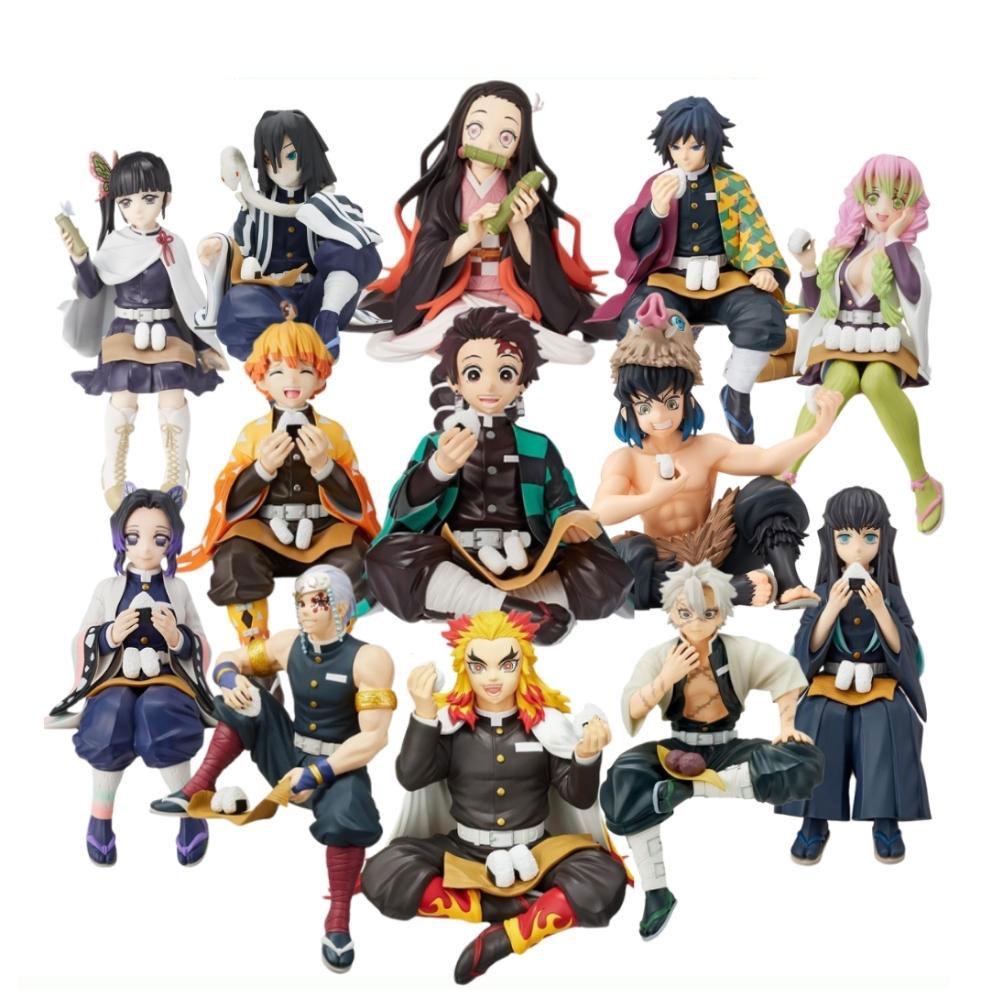 ดาบสังหารปีศาจรุ่น Pillars นักล่าปีศาจกินข้าวปั้นGiyuu Kyoujurou Shinobu..figure Kimetsu No Yaiba