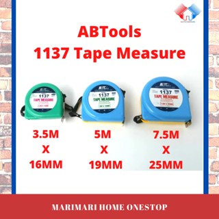 Abtools 1137 เทปวัด 3.5 ม. X 16 มม. 5 ม. X 19 มม. 7.5 ม. X 25 มม.