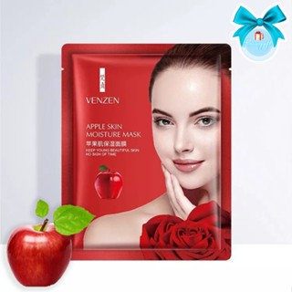 yanim6789 มาส์กหน้าแอปเปิ้ล Venzen Apple Skin Moisture Mask หน้าขาวกระจ่างใส ผิวเนียนนุ่ม ชุ่มชื้น NO.COS011