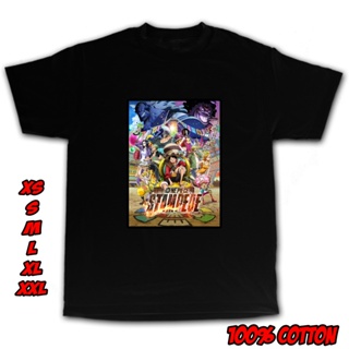 ❦ ✴✷อะนิเมะ One Piece Stampede ภาพยนตร์อัลบั้มปกเสื้อ (OP66) เสื้อยืดสําหรับผู้ชาย / เสื้อยืดสํ E*~_15