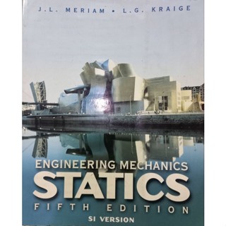 Engineering Mechanlcs Statics9780471266075หนังสือมือหนึ่งเก่าเก็บแต่หน้าหาย2หน้า