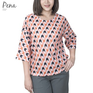 Pena house เสื้อยืดคอกลม แขนปีกค้างคาว ทรงครอป รุ่น PSTL112203