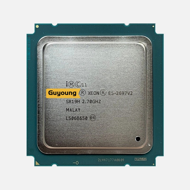 โปรเซสเซอร์ Xeon E5-2697v2 E5 2697v2 E5 2697 v2 2.7 GHz ใช้โปรเซสเซอร์ 12 คอร์ 24 เธรด 30M 130W LGA 