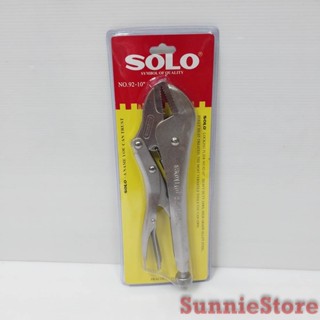 SOLO 92-10 คีมล็อค ปากตรง คีมล็อก 10 นิ้ว LOCKING PLIER