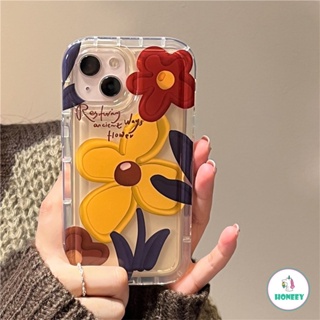 เคสโทรศัพท์มือถือ TPU แบบนิ่ม ลายดอกทานตะวัน กันกระแทก สําหรับ IPhone 15 Pro Max 14 13 12 11 Pro Max 14 Plus XR