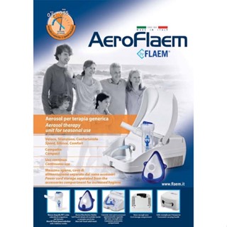 🇮🇹 ผลิตภัณฑ์ประเทศอิตาลี🇮🇹เครื่องพ่นยาหอบหืด ยี่ห้อ Flaemnuova เฟรมโนวา รุ่น Aeroflaem Made in italy