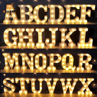 โคมไฟโมเดลตัวอักษร LED / ตัวอักษรโรแมนติก LED กระโจมไฟตัวอักษร / งานเลี้ยงในร่มกลางแจ้ง งานแต่งงาน ตกแต่งบ้าน