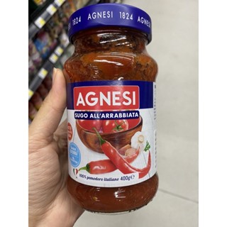 Sugo Arrabbiata ( Agnesi Brand ) 400 G. พาสต้า ซอสมะเขือเทศผสมพริก ( ตรา แอคเนซี ) ซูโก้ อาร์ราเบียต้า