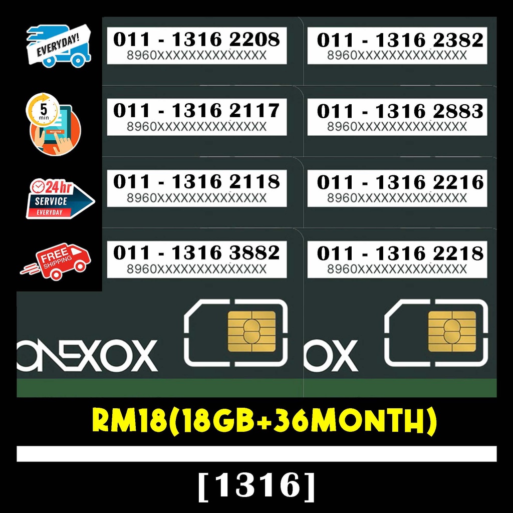 [XA31]【WAWA 30 DAYS】ONE XOX SIMCARD