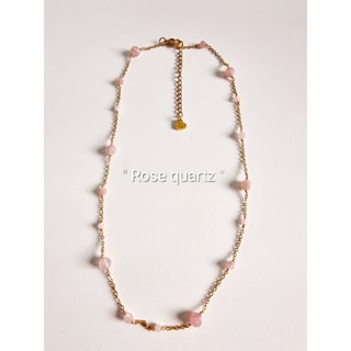 งานสร้อยคอ NL006_ROSE QUARTZ