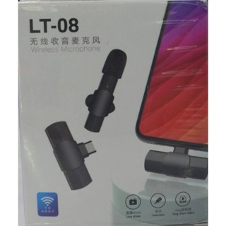 Wireless Microphone  ไมค์สำหรับไลฟ์สด บันทึกวีดีโอ (Type-C) # LT-08