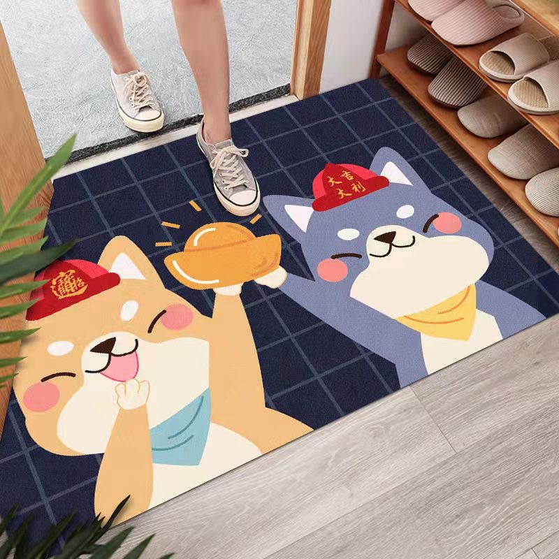 🌷New🌷พรมเช็ดเท้า พรมเช็ดเท้าห้องน้ำ ซับน้ำได้ดี ด้านล่างเป็นยางกันลื่น ลายการ์ตูนน่ารักๆ พร้อมส่ง - รูปที่ 6