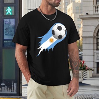 เสื้อยืดพิมพ์ลายพรีเมี่ยมอาร์เจนตินาทีมฟุตบอล Lioneler และ Messi (5) Tshirt Top คุณภาพ Travel USA ขนาด