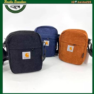 💥New💥 Carhartt Corduroy Messenger Bag ใหม่ กระเป๋าผ้าใบอเนกประสงค์ กระเป๋าเป้สะพายหลังใบเล็ก