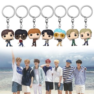 Funko พวงกุญแจฟิกเกอร์ไวนิล BTS JIMIN JUNG KOOK V J-HOPE JIN RM SUGA น่ารัก