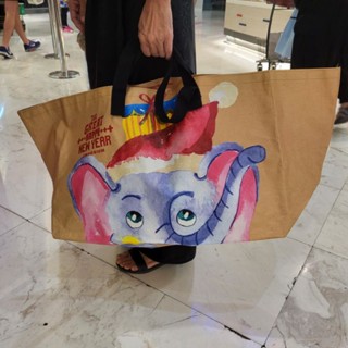 Shopping bag tote bag กระเป๋ากระสอบ แบบใส ถุงชอปปิ้ง