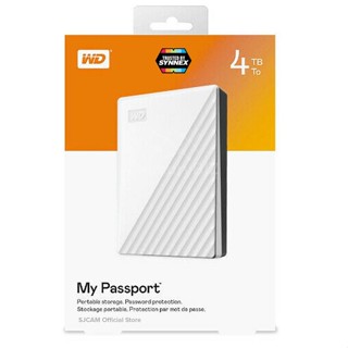 WD HDD 4TB My Passport USB 3.0 External WDBPKJ0040BWT-WESN