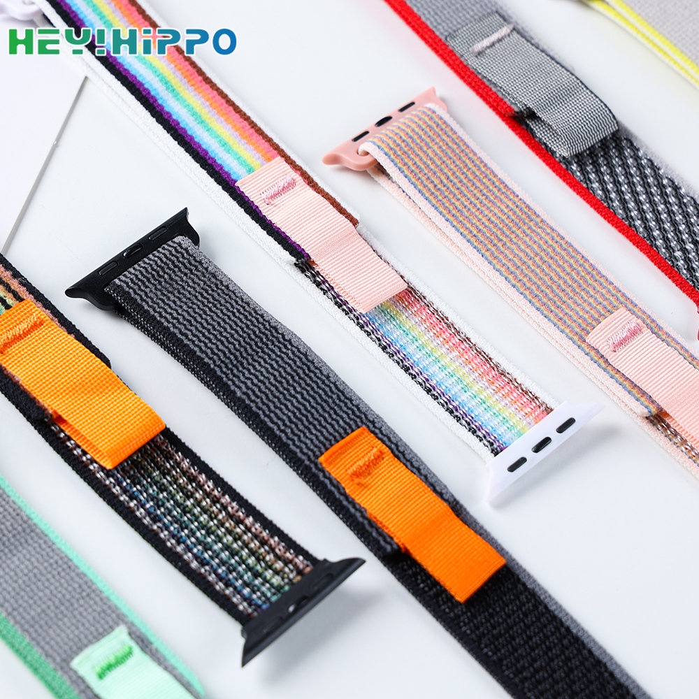 สายนาฬิกาข้อมือไนล่อน สําหรับ iwatch ultra 49 มม. iwatch series 8 se 7 6 5 4 3 45 มม. 41 มม. 44 มม. 40 มม. 42 มม. 38 มม.