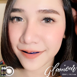 ร้านเลนส์สวยคอนแทคWink Wow รุ่น Glamour สีGray /สีChestnut /สีPink มีค่าสายตาและสายตาปกติ มีอย.นำเข้าเกาหลี(Hit ขายดี)