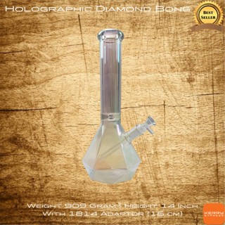 Holographic Diamond Bong 14 Inch 7mm