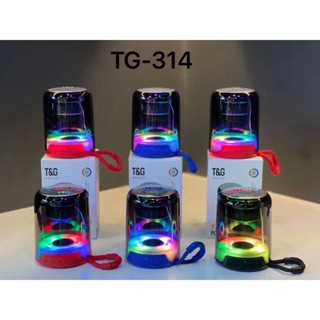 Led Light Plug Card TG-314 ลำโพงบลูทูธแบบพกพา Creative Mini Series Fm สเตอริโอขนาดเล็ก  Bluetooth