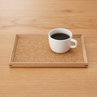 MUJI (มูจิ) แผ่นรองถาดไม้ก๊อก cork tray mat