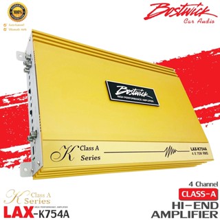 BOSTWICK รุ่น LAX-K754A  เพาเวอร์แอมป์เสียงดี  4 Ch Class A กำลังขับ 400 WATTS