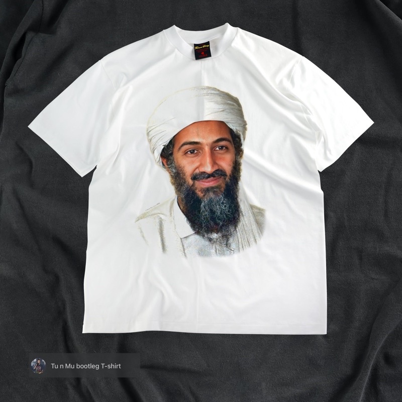 เสื้อยืดแนววินเทจ ลายบินลาดิน Osama bin laden