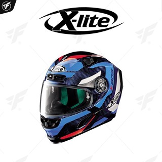 หมวกกันน็อค X-LITE X-803 ULTRA CARBON MASTERY TINTO BLUE