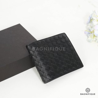 NEW BOTTEGA 8 CARDS SHORT BLACK SMALL STRIP