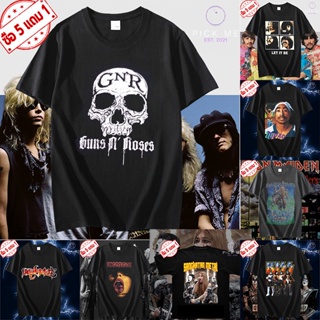 [ปรับแต่งได้]GUN N ROSES เสื้อวงร็อค เสื้อวง สินค้ามาใหม่ เสื้อยืดสีดำคอกลม เสื้อยืดแฟชั่น มีสินค้าในสต๊อก hiphop เ_15