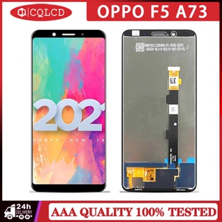 อะไหล่หน้าจอสัมผัสดิจิทัล LCD แบบเปลี่ยน สําหรับ OPPO F5 A73