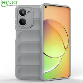 Lenuo เรียลมี เคสโทรศัพท์ ซิลิโคนนิ่ม กันกระแทก สีพื้น รวมทุกอย่าง สําหรับ Realme 10 4G 11 10 Pro Plus +