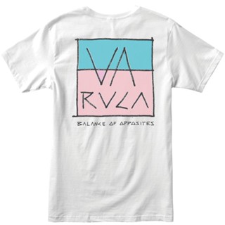 Mens casual T-shirt ，RVCA SPLIT SCRAWL T-SHIRT