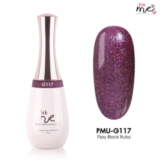 สีเจลทาเล็บ Pick Me Up G117 Fizzy Black Ruby 15ml.