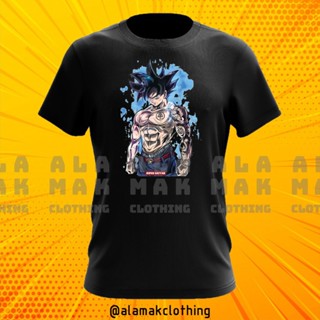 เสื้อยืดผ้าฝ้ายพรีเมี่ยม Hebat DRAGON BALL Z BLUE GOKU SUPER SAIYAN CARTOON LELAKI PEREMPUAN ผ้าฝ้าย ใส่สบาย !! เสื้อยืด