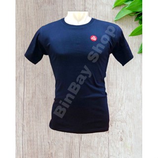 เสื้อยืด ผ้าฝ้าย ลาย NAVY Blue COMBED 20S