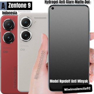 เคสไฮโดรเจล เนื้อแมตต์ ป้องกันแสงสะท้อน ไม่มีลิสต์ สีดํา สําหรับ ASUS Zenfone 9 [Indonesia] Zenfone 8 8FLIP 7 7Pro 6 5Z 5q 5 MATE DOF 2022 4G 5G 5q Z Zenfone9 ใหม่ DOFF Dark CLEAR