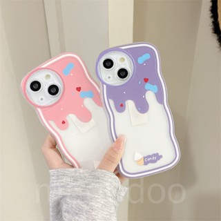 Clear Casing OPPO Reno 8 7 6 5 4 F 5F 4F 8Z 7Z Reno8 Reno7 Z Reno8Z Reno7Z Reno6 Reno5 Reno5F Reno4 Reno4F 4G 5G A91 A57 A39 2016 A77 A16K A16E Cute Candy ice Cream Round Lens Waves Edge Fine Hole Anti-fall Soft Phone Case Cover BW 23