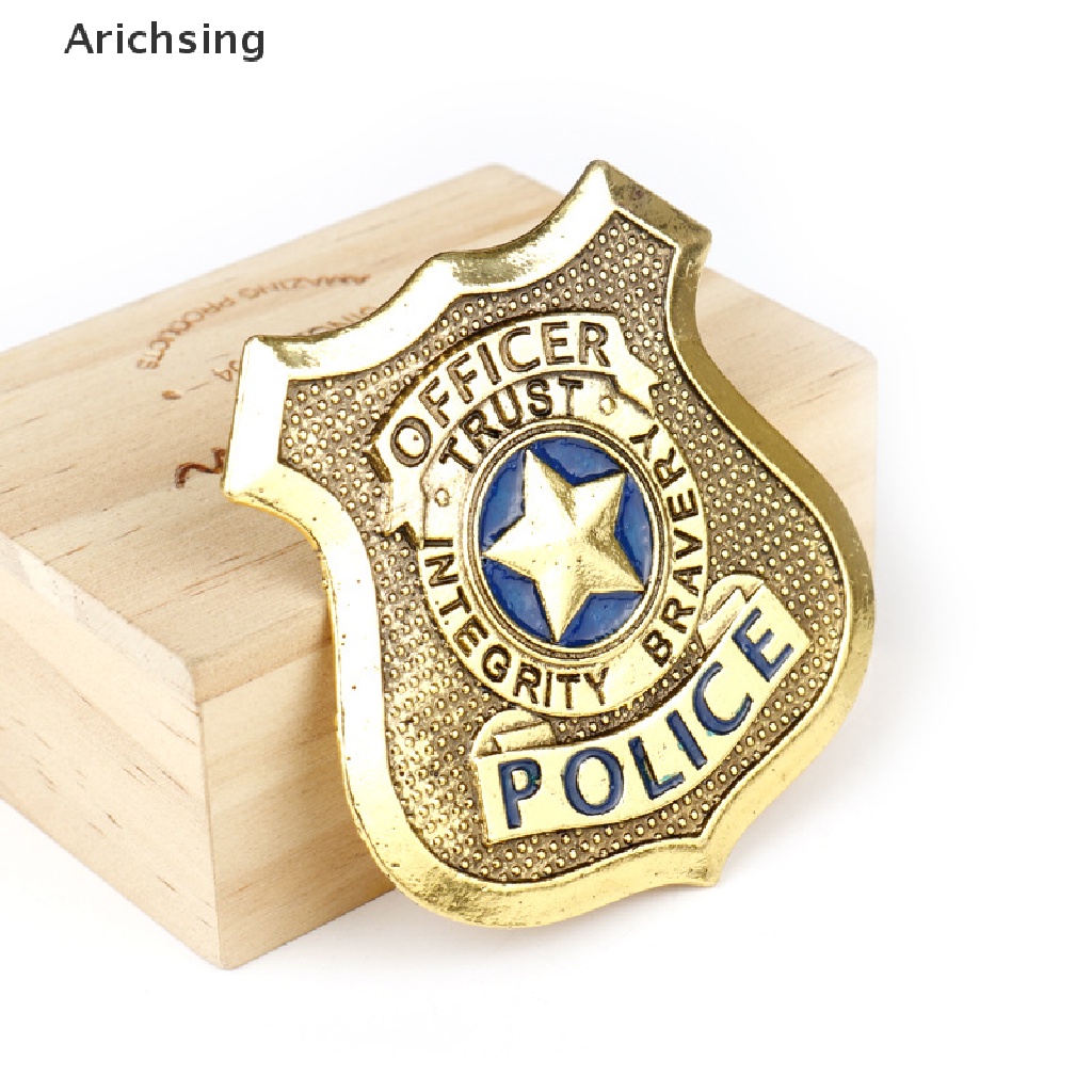 <Arichsing> Movie Accessories Cosplay Jewelry Police Badges Brooch Pins Anime Movie Zootopia Rabbit Judy Police Badge Brooch Gift On Sale