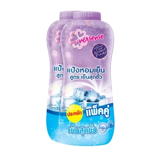 Eversense เอเวอร์เซ้นส์ แป้งหอมเย็น สูตรเย็นสุดขั้ว ขนาด 280 กรัม แพ็ค 2 ขวด