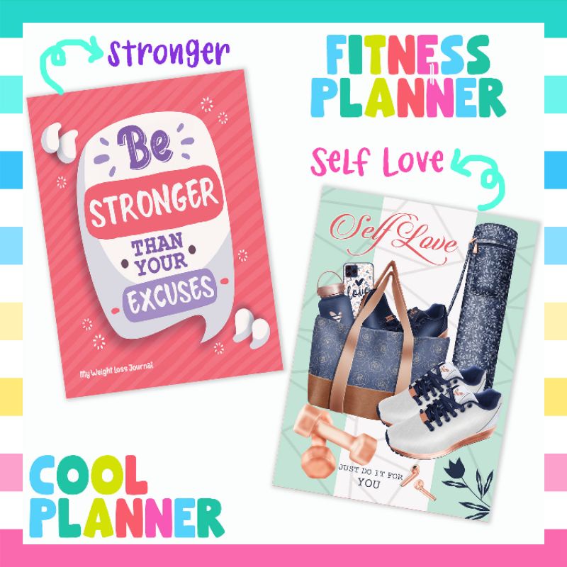 Planner 2026 Undated A6 Fitness Edition Journal Health Weight Loss Planner