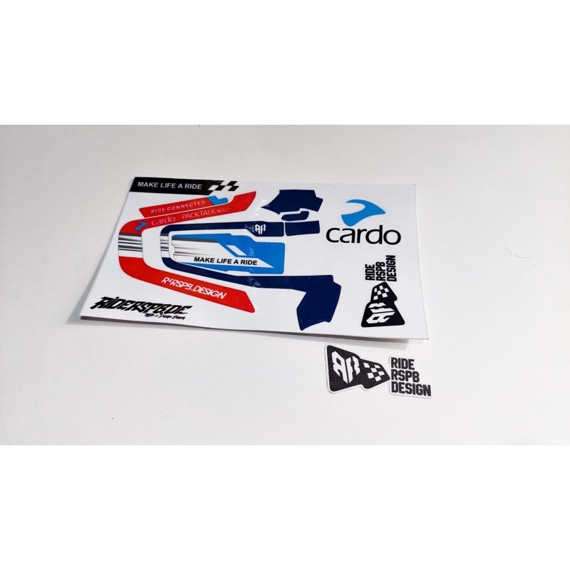 MAKE LIFE A RIDE - สติ๊กเกอร์รูปลอก Garsin Intercom Cardo Packtal Bold BY RIDERSPB DESIGN