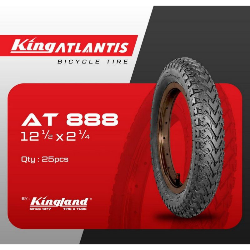 ยางนอก KING ATLANTIS KINGLAND AT888 AT-888 12 203 ยางสีดํา