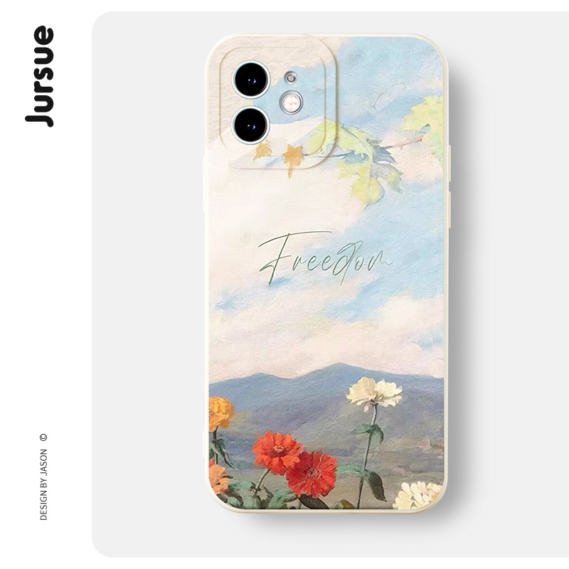 JURSUE น่ารักตลกความงามเคสโทรศัพท์สําหรับ iPhone 17 Air 16 15 14 13 12 11 Pro Max SE 2020 X XR XS 8 7 ip 6S 6 Plus XYH1086