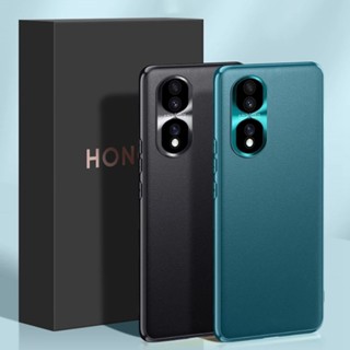 สําหรับ Honor 80 / 80 Pro / 70 / 70 Pro หรูหรา กันกระแทก หนังมังสวิรัติ เนื้อนุ่ม เคสป้องกันกล้อง โลหะ