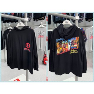 เสื้อฮู้ดแขนยาวMarvel ลิขสิทธิ์แท้ ลาย DeadPool สีดำ (HDG-001)