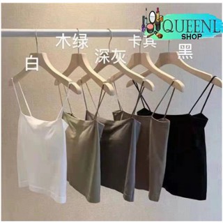 jqchzn สายเดี่ยว เนื้อผ้าคัตตอน เสื้อครอปสายเดี่ยว ครอปท็อป สายเดี่ยว เนื้อผ้าคัตตอน สายคาเฟ่ สายฝอ